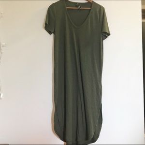 Forever 21 Dark Green T Shirt Dress